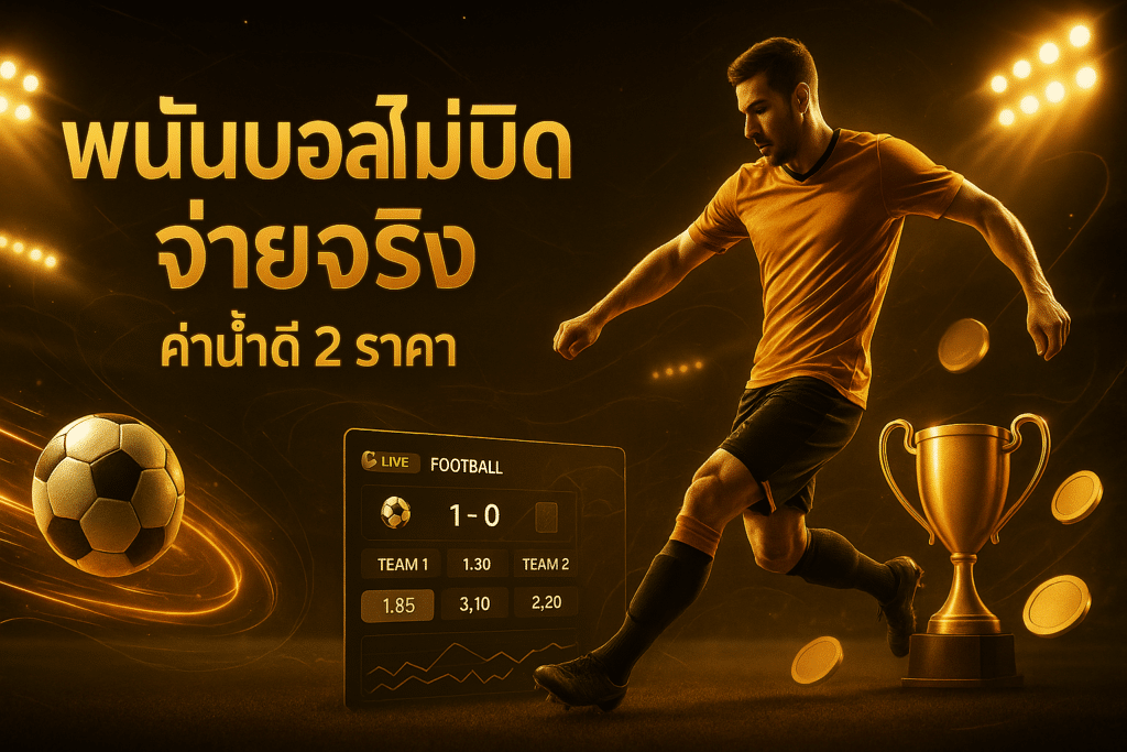 พนันบอลไม่บิดจ่ายจริง